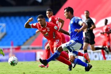 El equipo de Alberto Gamero se impuso por 2-1 ante América de Cali en el juego de ida de los cuartos de final de la Liga BetPlay. Fernando Uribe y Cristian Arango anotaron por Millonarios; Yesus Cabrera descontó para el equipo vallecaucano.