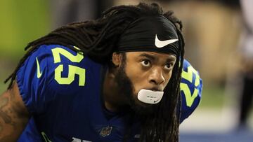 ORLANDO, FL - JANUARY 29: Richard Sherman #25 of the NFC warms up prior to the NFL Pro Bowl at the Orlando Citrus Bowl on January 29, 2017 in Orlando, Florida.   Sam Greenwood/Getty Images/AFP
 == FOR NEWSPAPERS, INTERNET, TELCOS & TELEVISION USE ONLY ==