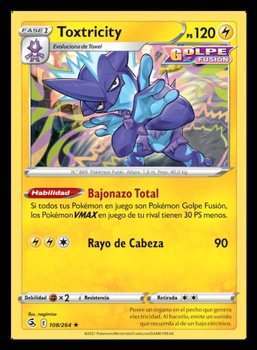 Pokémon JCC: Así son Mew V y Toxtricity Golpe Fusión, del Juego de Cartas