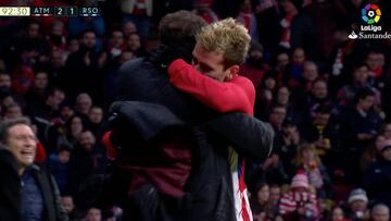El abrazo entre Griezmann y Simeone que lo dice todo