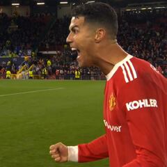 No siempre se ve a Cristiano así: atentos a su escena nada más ganar el partido