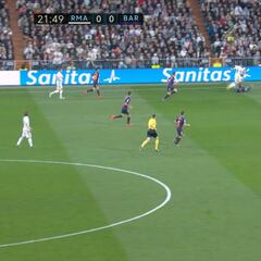 El oasis de un partido tan soso: Vinicius, Piqué y un regate de YouTube