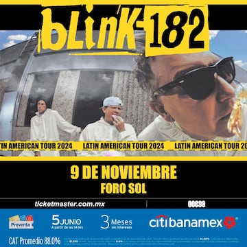 Blink-182 se presentará en el Foro Sol