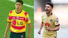 Oribe Peralta con Morelia y a&ntilde;os m&aacute;s tarde con Am&eacute;rica 