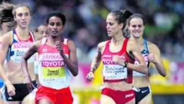 <b>SOBRADA. </b>Natalia Rodríguez controló la semifinal a su antojo y se dejó llevar en la última recta.