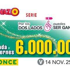 Cuponazo de la ONCE: comprobar los resultados del sorteo hoy, viernes 14 de noviembre