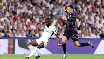 08/05/24 PARTIDO VUELTA SEMIFINALES CHAMPIONS LEAGUE
REAL MADRID - BAYERN DE MUNICH
ANTONIO RUDIGER JAMAL MUSIALA