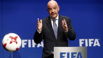 Infantino, en una comparecencia como presidente de la FIFA.