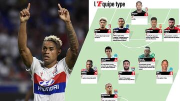 Mariano Díaz, en el once ideal de 'L'Équipe' de la 1ª jornada de la Ligue 1.