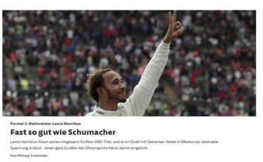 Revista de prensa: despu¨¦s de Fangio, ?Schumacher?
