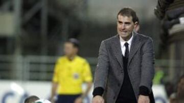 Gaizka Garitano, durante el encuentro contra el Elche.