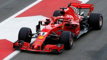 Sebastian Vettel, pole en el GP de Azerbaiy&aacute;n 2018 de F1. 