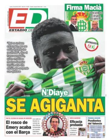 Portadas de la prensa deportiva