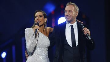 Via del Mar, 27 de febrero de 2020. 
 Los animadores Maria Luisa Godoy y Martin Carcamo durante la cuarta jornada del Festival de Vina del Mar 2020.
 Sebastian Cisternas/ Aton Chile.