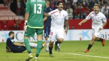 Banega marcó el 2-1.