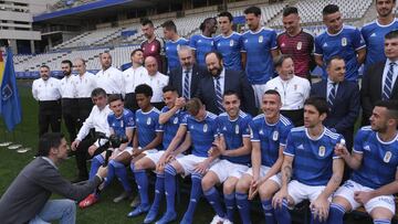 El Real Oviedo se hizo la foto oficial antes de enfrentarse al Lugo