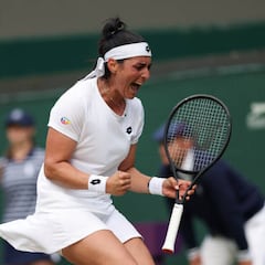 Jabeur va muy en serio en Wimbledon