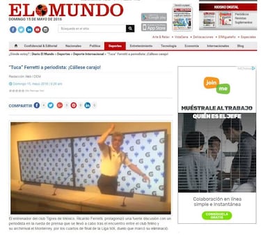 Acapara el Tuca Ferretti la prensa internacional