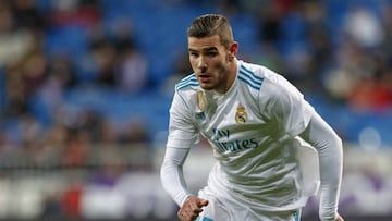 El lateral izquierdo franc&eacute;s del Real Madrid, Theo Hern&aacute;ndez, durante un partido.