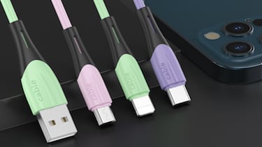 Carga hasta tres dispositivos a la vez con este cable USB, con un 54% de descuento