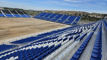El estadio modular donde va a jugar el Real Zaragoza dos temporadas.