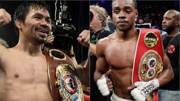 El peleador estadounidense llam&oacute; a Pacquiao al ring para proponerle ante mas de 40 mil espectadores que sea su pr&oacute;ximo rival.