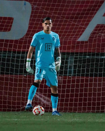 Bruno Iribarne en el partido de Copa contra el Sanse.