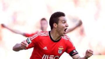 Rodrigo celebra su gol ante el Arouca.