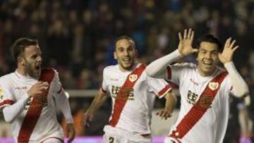 Miku celebra su gol ante el Celta.