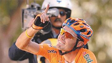 <b>SE ACABÓ EL GAFE. </b>Samuel Sánchez ya sabe lo que es ganar.