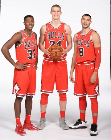 Kris Dunn, Lauri Markkanen y Zach LaVine