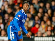Eduardo Camavinga, en el Valencia-Real Madrid.