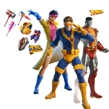 fortnite skins xmen x men jubilo ciclope coloso