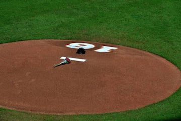 MIAMI, FL - SEPTEMBER 25: A memorial to honor Marlins player Jose Fernandez who died in a boat crash at Marlins Park on September 25, 2016 in Miami, Florida.