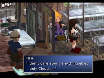 Tifa vela por Cloud en Mideel: "No me importa nada más, sólo Cloud."