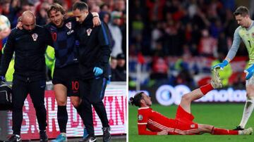 Modric hobbled off in the Wales-Croatia tie while Bale finished the game with twinges.