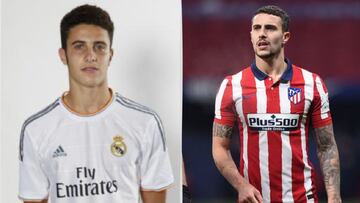 Mario Hermoso en el Madrid y ahora en el Atlético.