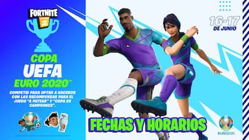Copa UEFA Euro 2020 en Fortnite: fechas, horarios y premios