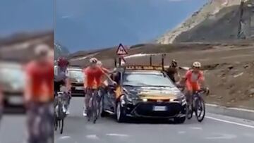 ¡Indignante! 31 ciclistas se ayudan de vehículos en plena competencia