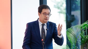 El ministro para la Transformación Digital y de la Función Pública, Óscar López, durante el acto de inauguración institucional del nuevo Hub Tecnológico de ING, a 13 de octubre de 2025, en Madrid (España).
13 OCTUBRE 2025
Carlos Luján / Europa Press
13/10/2025