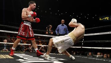 Danny Garc&iacute;a gana por KO en el 9&ordm; asalto a Brandon R&iacute;os en Las Vegas.