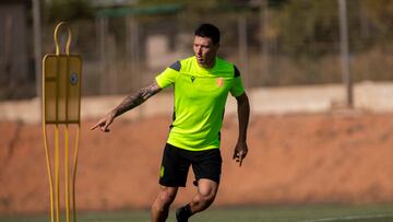 Damián Musto, en un entrenamiento.