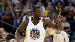 OAKLAND, CA - NOVEMBER 09: Draymond Green #23 of the Golden State Warriors reacts after making a shot against the Dallas Mavericks at ORACLE Arena on November 9, 2016 in Oakland, California. NOTE TO USER: User expressly acknowledges and agrees that, by downloading and or using this photograph, User is consenting to the terms and conditions of the Getty Images License Agreement.   Ezra Shaw/Getty Images/AFP
 == FOR NEWSPAPERS, INTERNET, TELCOS &amp; TELEVISION USE ONLY ==