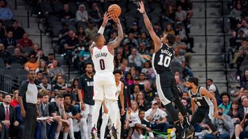 Damian Lillard (Portland Trail Blazers) y DeMar DeRozan (San Antonio Spurs).
