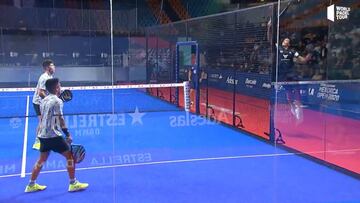 Lo nunca visto en el p¨¢del: golpeo de locura en el Open de Menorca