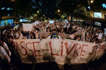 Protestas en plena Copa Confederaciones