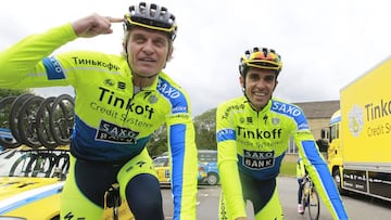 Oleg Tinkov con Alberto Contador.