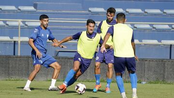 Parido de entrenamiento entre el Málaga y el Vélez.