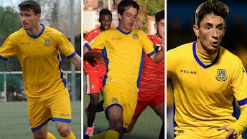 Alexander, Fran Gallardo y Pablo Martínez, los canteranos que harán la pretemporada con el Alcorcón.