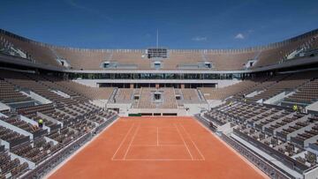 Pista central de Roland Garros.